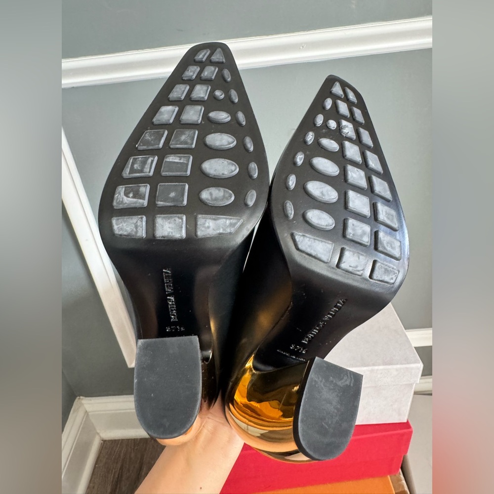 $1550 Bottega Veneta Tex leather mules size 37.5 - Picture 10 of 13